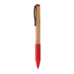 Bripp bambusové kuličkové pero - červená